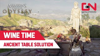 WINE TIME SOLUTION Location of Assassins Creed Odyssey Ancient Tablet [upl. by Naitsirc283]