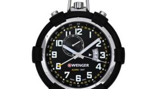 Wenger 73015 Traveler Alarm Black Dial Pocket Watch [upl. by Peugia847]