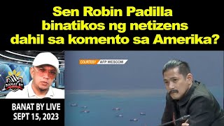 Sen Robin Padilla binatikos ng netizens dahil sa komento sa Amerika [upl. by Yanehc]