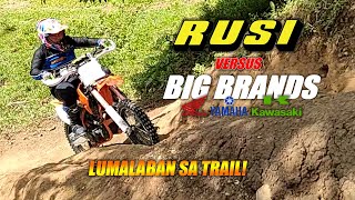 RUSI KRY 200 TRAIL BIKE VERSUS BRANDED BIKES 😱 Lumalaban talaga si RUSI 💪 [upl. by Angelis312]