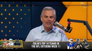 THE HERD  Colin Cowherds WILD Top 10 NFL Teams Detroit Lions DROP Bills Rise Commanders Drop [upl. by Charmion]