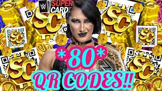 OVER 80 NEW QR CODES THAT 100 STILL WORK  WWE SuperCard [upl. by Latoye]