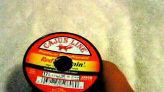 Cajun line red lightning fishing line product review [upl. by Aihsenrad]