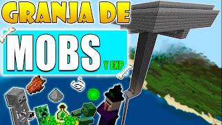 ✅GRANJA de MOBS y EXPERIENCIA facil  MINECRAFT Bedrock 121 [upl. by Andree785]