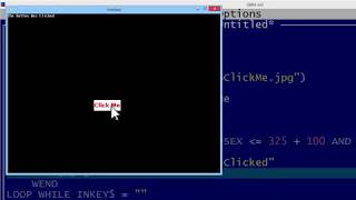 QBasic Tutorial 56  QB64  Mouse Interface Part 2  Adding A Button [upl. by Aramas845]