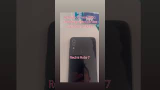 Remplacement vitre de protection des capteurs arrières redminote7 shorts [upl. by Nevag]