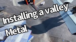 How To Install A Valley Flashing On A Roof  Dont Miss This [upl. by Atirres]