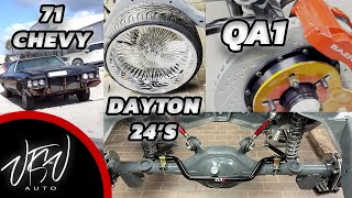 1971 Chevy Hardtop Upgrades  Dayton 24’s QA1 BEAR MOSER [upl. by Sivraj]