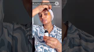 my night skin care routineHyluronic serum amp rosehip oil with vitamin cshorts ytshortsaddbeuaty [upl. by Maloney]