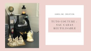 Tuto couture  sac cabas réutilisable [upl. by Karie]