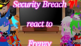 Security Breach  Glamrock Bonnie and Glamrock Foxy react to Frenzy  FNaF SB  My AU  Read desc [upl. by Eseerehs]