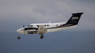 Cessa Citation  Piper Cheyenne  Pilatus  King Air  Landing at Santiago de Chile Airport [upl. by Yentruok]