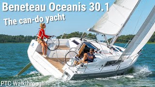 Beneteau Oceanis 301 Sailboat Tour 2021 PTC Walkthrough [upl. by Asserac511]