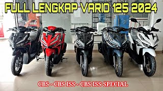 REVIEW VARIO 125 TERBARU 2024 LENGKAP DENGAN PILIHAN WARNA 🔥 [upl. by Pelagi]