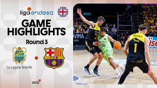 La Laguna Tenerife  Barça 9195 GAME HIGHLIGHTS  Liga Endesa 202425 [upl. by Airak]