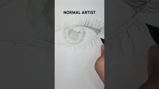 NORMAL VS PSYCHO ARTIST drawing shortssketcheasydrawingquickdrawingartartistshortvideoeye [upl. by Cly]