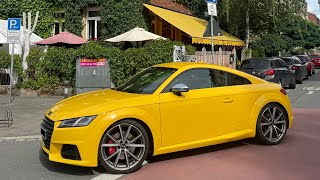 Review Audi TTS Vegas yellow  Is this the best compromise between daily and sports car [upl. by Atram]