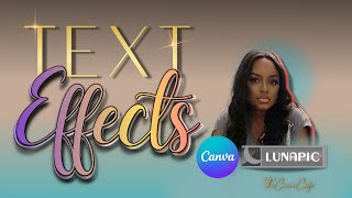 Easy Text Effect Tutorial Adding Creative Effects to Fonts with Canva and Lunapic [upl. by Boleyn]