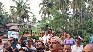 goenchonews People gather at St Antony church Siolim demanding Arrest of Subhash Velingkar [upl. by Leilah]