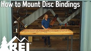 Snowboarding How to Mount Disc Bindings [upl. by Yelyac]