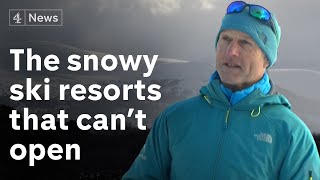 Closed ski resorts in Scotland see best snow in years [upl. by Iosep]