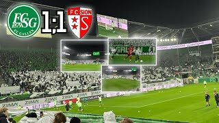 Handspiel Bock im Strafraum bringt StGallen um den Sieg quotFC StGallen vs FC Sion Vlog 02112024 [upl. by Nesral]