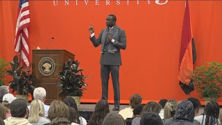 Dr Yusef Salaam of Central Park Five delivers keynote at Heidelberg offers lessons learned from wr [upl. by Oderf]