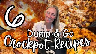 6 NEW DUMP amp GO CROCKPOT DINNERS  The Easiest Crockpot Recipes [upl. by Sukin]