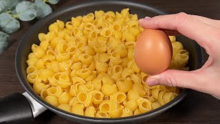 Just pour eggs over pasta Quick and incredibly delicious recipe [upl. by Gladi223]