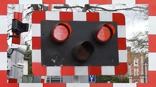 Railway Crossing at Sydney Parade in County Dublin Ireland [upl. by Ddahc]