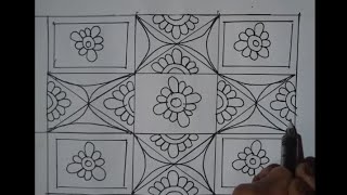 nokshi Katha design।। কাঁথা ডিজাইন।।। easy Nakshi Katha design।। [upl. by Bowrah84]