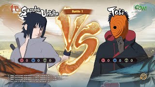 NARUTO STORM 4🔥SASUKE UCHIHA VS TOBI [upl. by Kcaj34]