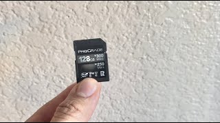 ProGrade Digital SDXC UHSII V90 300R Memory Card 128GB The best choice for my Sony FX30 [upl. by Terrill517]