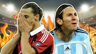 Top 10 Worst Football Debuts  Messi Zlatan amp Woodgate [upl. by Goldwin]