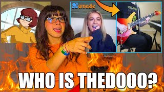 VELMA SCOOBY DOOO Reacts TheDooo Guitarist AMAZES strangers on OMEGLE with a TALKBOX REACTION [upl. by Ryan261]