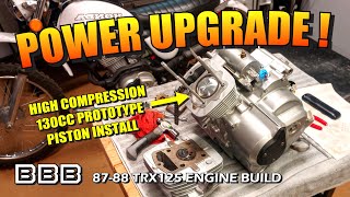 8788 Honda ATCTRX125 High Compression 130cc Piston Rebuild  MASSIVE POWER or FAIL for the ATC125M [upl. by Merc468]