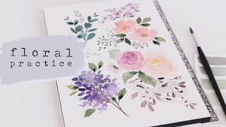 5 Simple Watercolor Flowers You Can Master Today [upl. by Akirdnas]