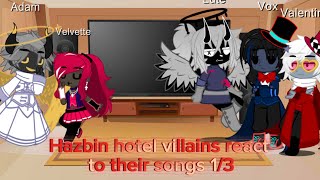 Hazbin hotel villains react to their songs 13 [upl. by Atsiuqal]