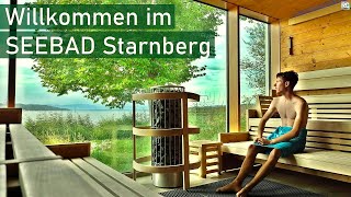 Seebad Starnberg  Hallenbad Sauna und Strandbad direkt am Starnberger See 2022 4K [upl. by Broddy]