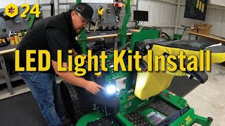 How to Install LED Work Light Kit on John Deere Z7 Mower [upl. by Malena]