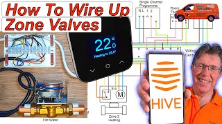 Replacing Your Old Programmer amp Room Thermostat with Hive Active Heating amp Wiring up the Zone Valves [upl. by Llenod440]