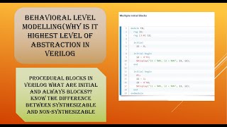 Behavioral modelling in verilog [upl. by Leticia]