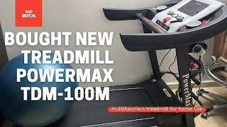 Best Treadmill Powermax Fitness TDM100M 20HP  Review [upl. by Muiram]