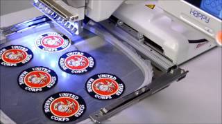 2 of 2 MassProducing patches with your HAPPY embroidery machine [upl. by Anytsirk562]