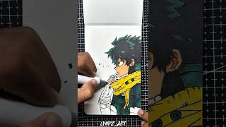 Drawing Izuku Midoriya aka Deku of My Hero Academia 🔥 shorts animedrawing myheroacademia [upl. by Aihsinyt]