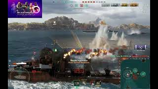 World of Warships HMS Destroyer Acasta Rule Britannia Boosteroid worldofwarships [upl. by Nade340]