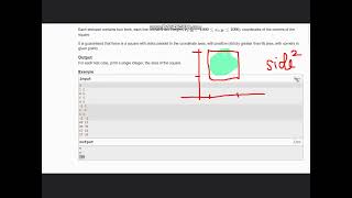 A Square  Codeforces Round 920 Div 3  Codeforces  Full solution [upl. by Hoffarth]