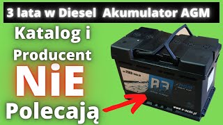 3 lata w Dieslu Akumulator AGM 70Ah Producent mi odradził S5E019 [upl. by Elga]