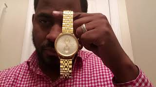 Talley amp Twine Watch Review 46MM Worley Chronograph M  Gold [upl. by Holihs]