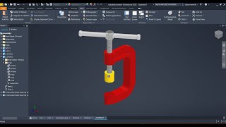 Autodesk Inventor 2025  Assembly Cara Membuat Clamp Penjepit Besi  4K 60fps [upl. by Virgin687]